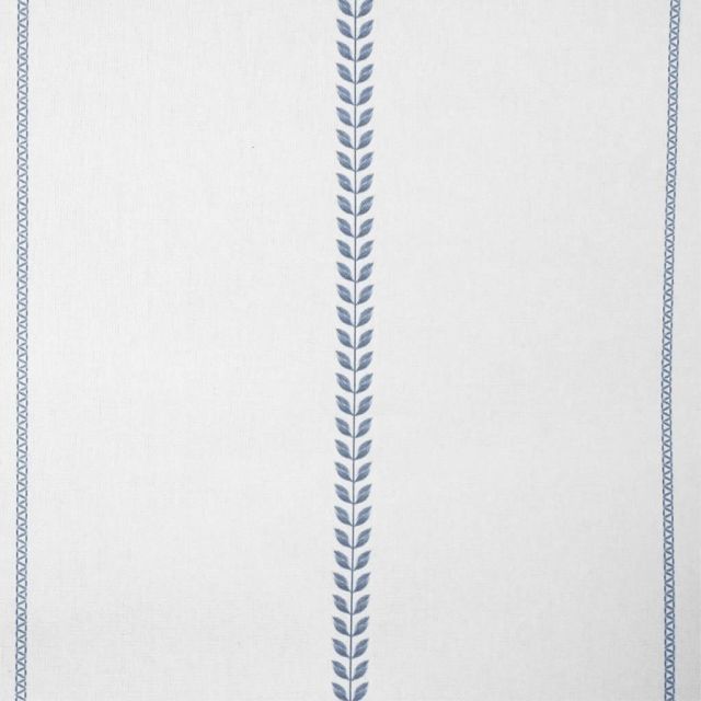 Berit Agate Blue - curtain fabric with Blue striped print