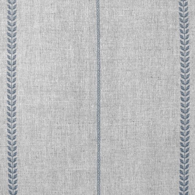 Berit-NAT Denim - curtain fabric with Blue striped print