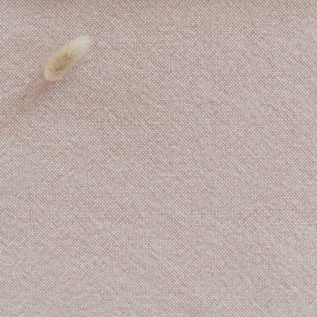 Dinah Rose - Subtle Pink - colour Linen Mix fabric for warm curtains, blinds and upholstery.