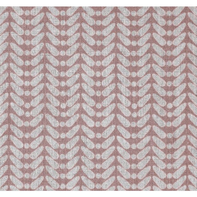 Hirlev-INV Dusty Pink - Natural curtain fabric, Pink contemporary print