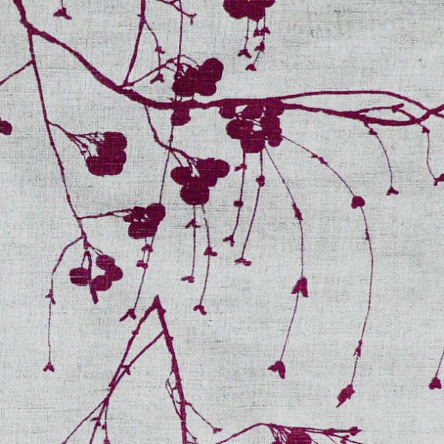 Berry Grape - Gardintyg, lila mönster
