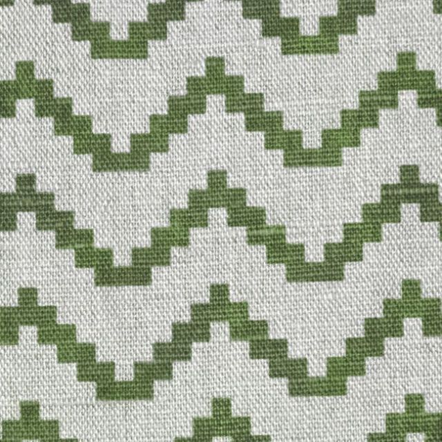 Azig Leaf - Inredningstyg, Grönt modernt mönster