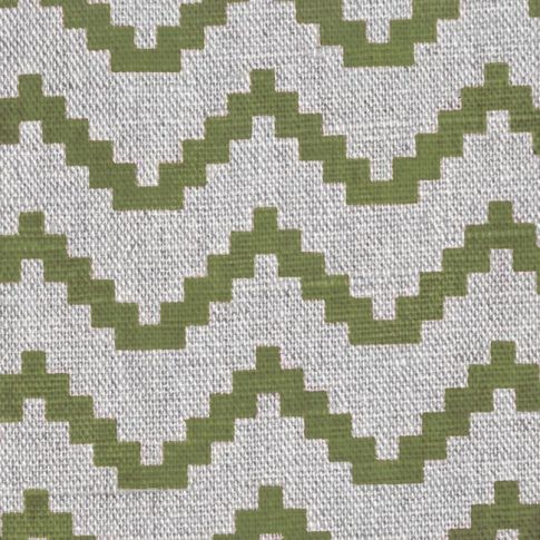 Azig Khaki- Fabric for curtains and blinds printed with Green