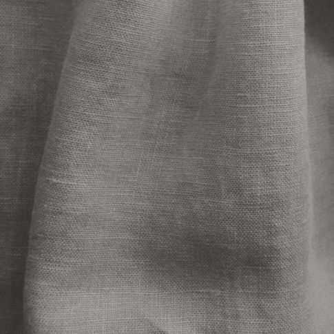 Bea Stone Grey - Linen Fabric - Medium Weight