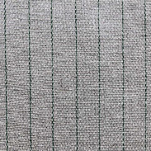 Solveig Dark Pine - Curtain fabric with green stripes
