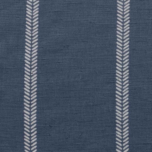 Rana Denim- Blue curtain fabric with hand drawn stripes