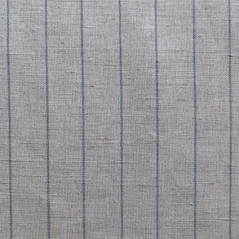 Solveig Denim - Curtain fabric with blue stripes