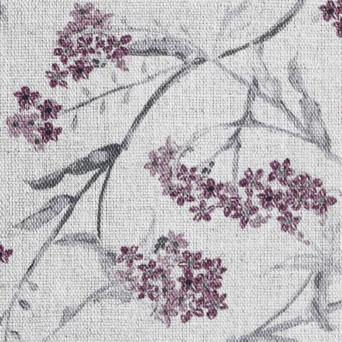 Mimi Grape - Halvlinne med Lila blommönster
