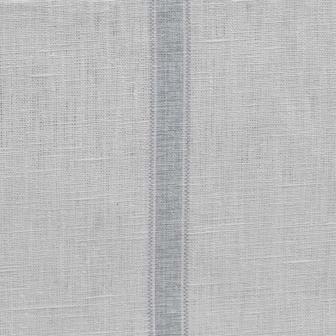 Rune Greige - vertical grey tone striped fabric.