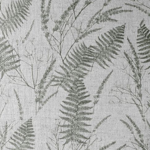 Fernia Khaki - Gardintyg med Grönt botaniskt mönster