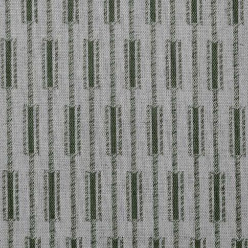 Millie Khaki -Gardintyg, Grönt geometriskt mönster