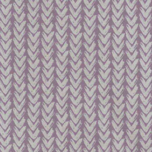 Fia Misty Fig - Vitt linnetyg, Lila abstrakt mönster