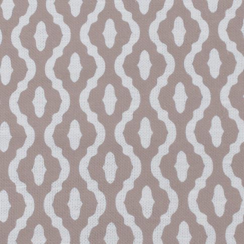 Oona New Blush - Vitt linnetyg, gammelrosa abstrakt mönster