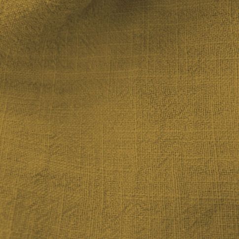 Perla Gold Lime - Gult linne-bomullstyg