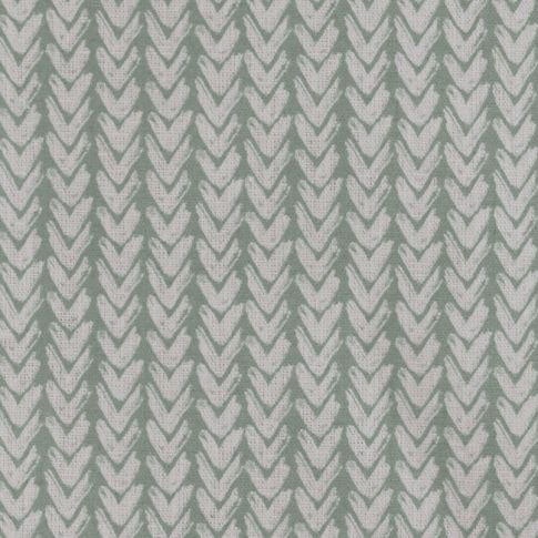 Fia Sage - Vitt linnetyg, Grönt abstrakt mönster
