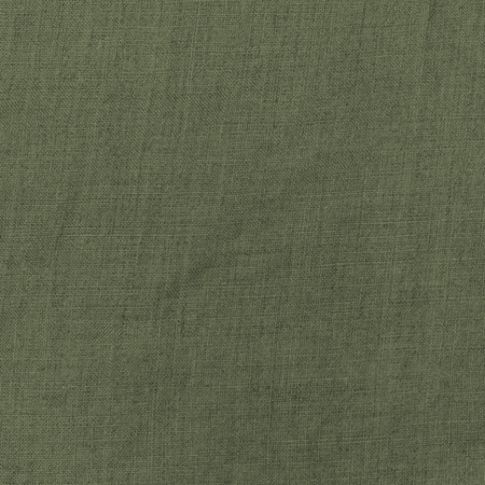 Vilgot Khaki - Extra mjukt, stentvättat grönt linnetyg, 280 cm bred