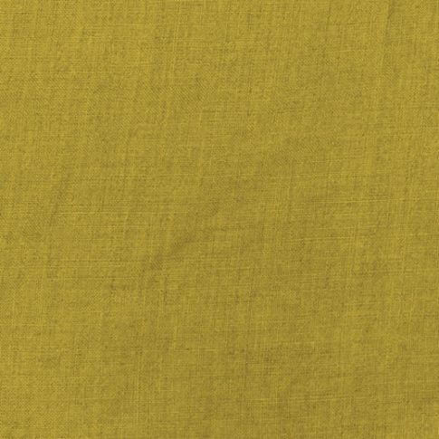 Vilgot Ochre - Stonewashed double width yellow coloured linen fabric