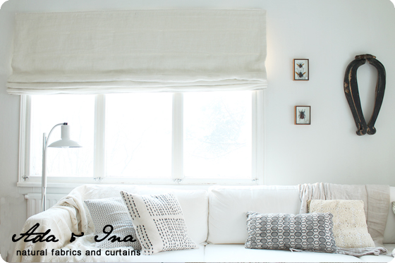 Roman Blinds by Ada & Ina - Quality linen fabric and mechanisms