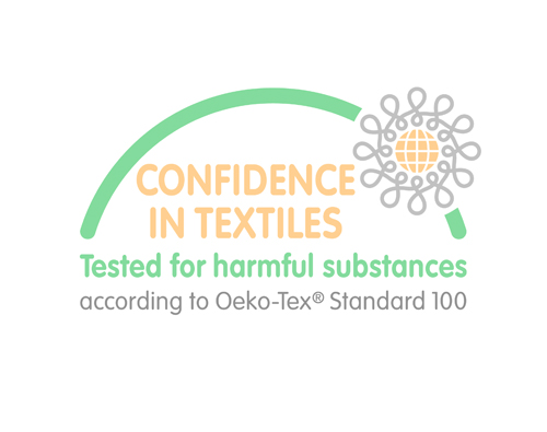 Logo for Oeko-tex chemical free and safe textiles - Ada & Ina